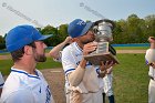 Baseball vs Babson  Wheaton College Baseball players celebrate their victory over Babson to win the NEWMAC Championship for the third year in a row. - (Photo by Keith Nordstrom) : Wheaton, baseball, NEWMAC